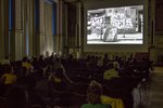 Jahresausstellung 2019, Filmprogramm in der Aula; photo: Lukas Engelhardt