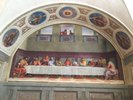Andrea del Sarto, dreiköpfige Trinität, Fresko, 1511, Museo del Cenacolo di Andrea del Sarto, Florenz.