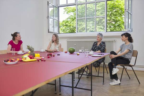 Roundtable Gleichstellung und Diversität am 28. Juni 2021: Heike Mutter, Bärbel Hartje, Ingrid Jäger und Anja Steidinger (von links); Foto: Tim Albrecht