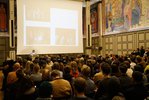 Lecture by Bonaventure S. B. Ndikung, Semestereröffnung 2016; photo: Imke Sommer