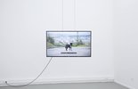 Goscha Steinhauer, »responsive gaze«, 2017, HD-Video, 11:11 Min., Ausstellungsansicht; Foto: Sarah Hablützel